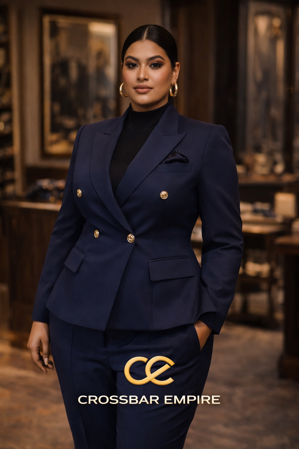 The Verdict — Navy Double-Breasted Suit